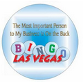 Las Vegas Bingo Photo Hand Mirror (2.5" Diameter)
